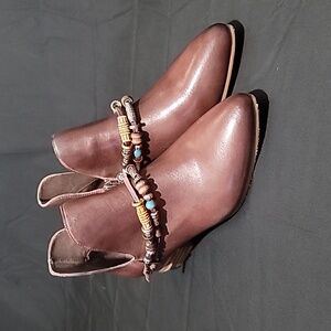 Antelope Women's Livanna Leather Heel Flat Shoes EU 37 US 6-6.5